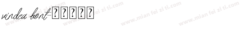vindea font字体转换